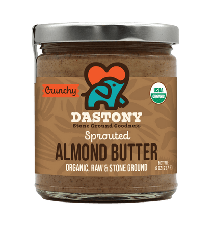 Organic Crunchy Sprouted Almond Butter - Vegan America