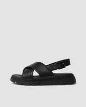 Glare Sandals Black made of vegan corn leather - Vegan America
