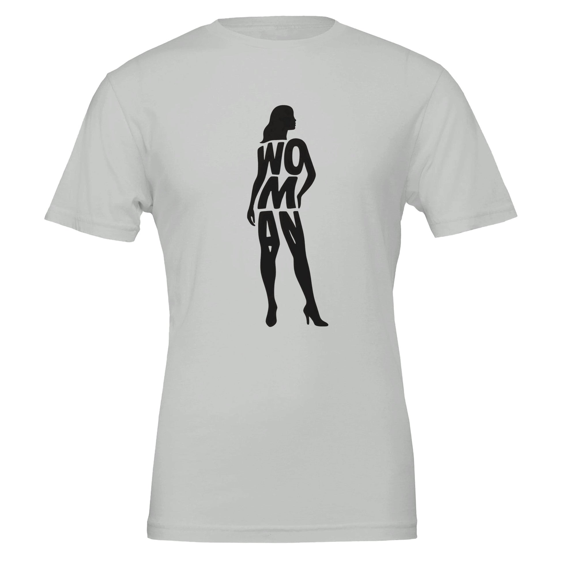 Woman Silhouette, 100% Cotton Premium Tshirt - Vegan America