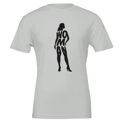 Woman Silhouette, 100% Cotton Premium Tshirt - Vegan America