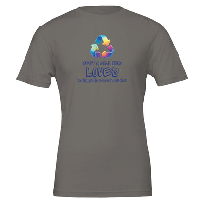 Just a Girl Who Loves Rainbows and Recycling - Eco Friendly TShirt - Vegan America