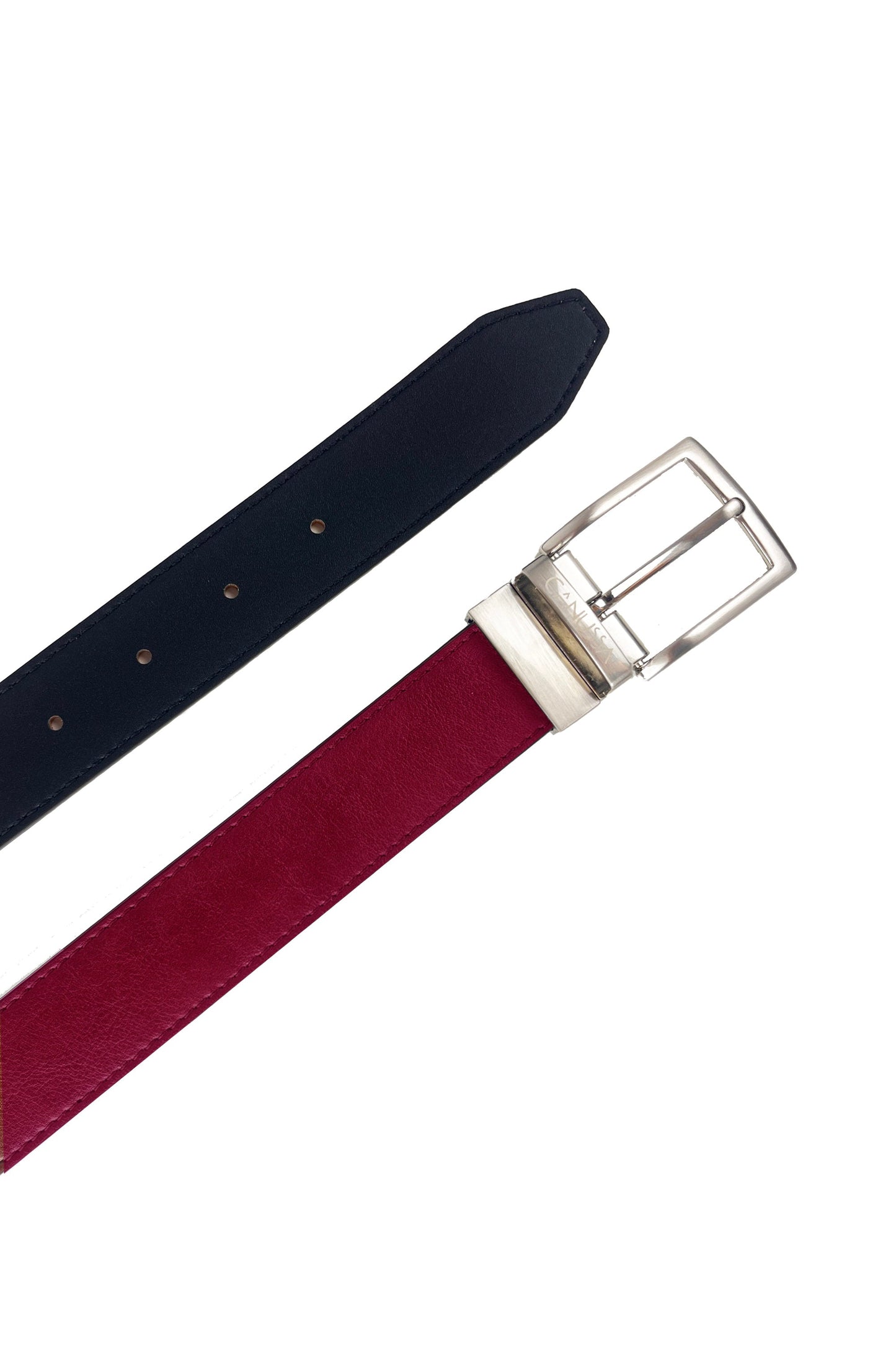 Reverse reversible belt – Black/Red