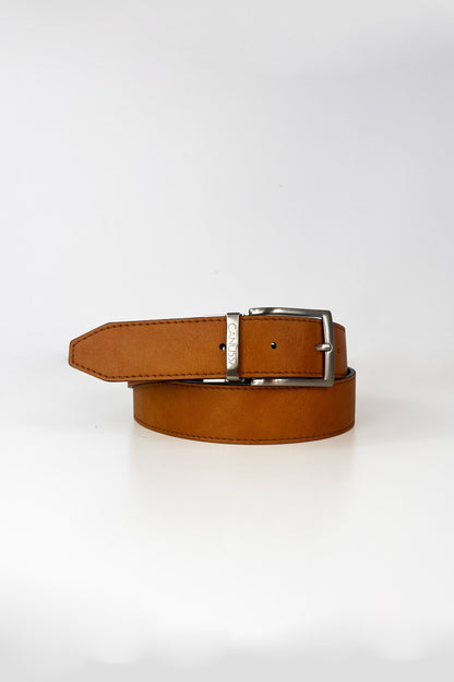 Reverse reversible belt – Black/Camel