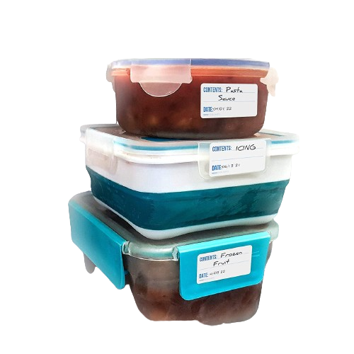 dissolvable freezer label