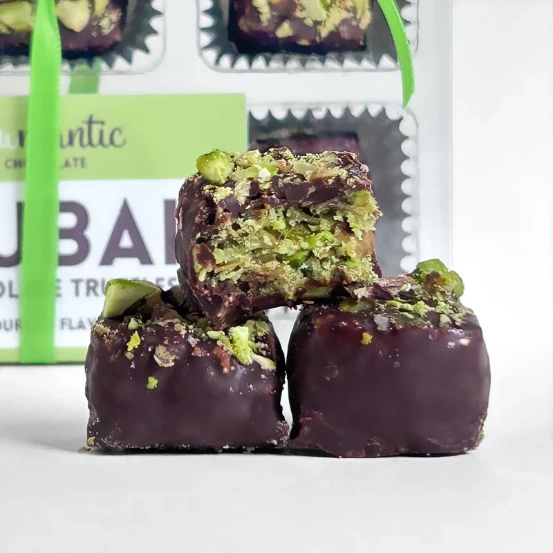 Dubai Chocolate knafeh Pistachio Chocolate truffle vegan 9pcs set - Vegan America