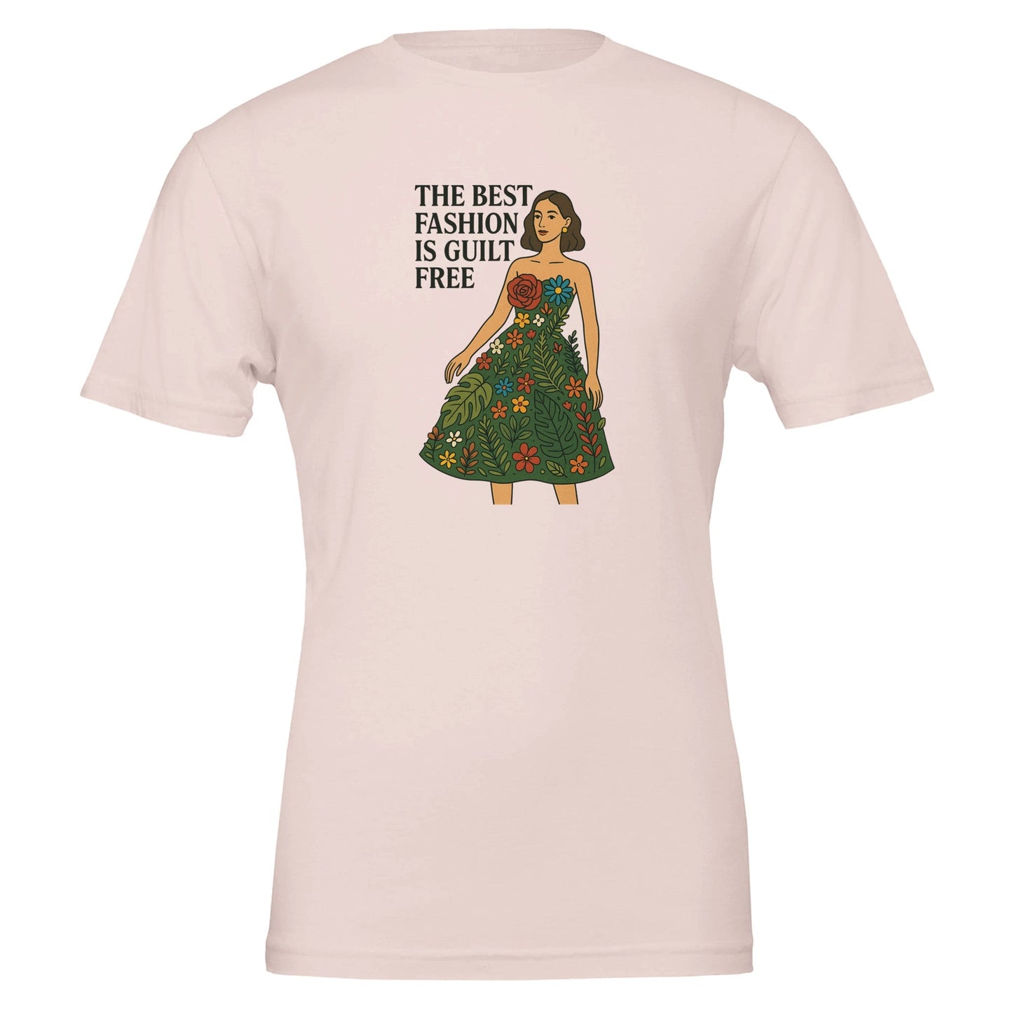 Best Fashion is Guilt Free Premium Tshirt, 100% Cotton - Vegan America