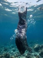 OCEAN SPINE KNITTED ORGANIC GOWN - Vegan America