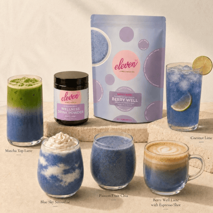 Berry Well Superfood Latte Drink Mix – Caffeine Free Energy, Tea & Mocktail Powder - Vegan America
