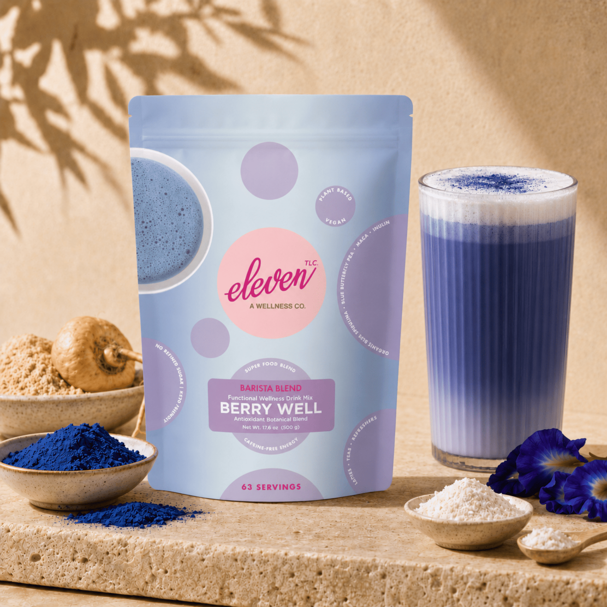 Berry Well Superfood Latte Mix | Caffeine-Free | 500g Bulk Foodservice - Vegan America