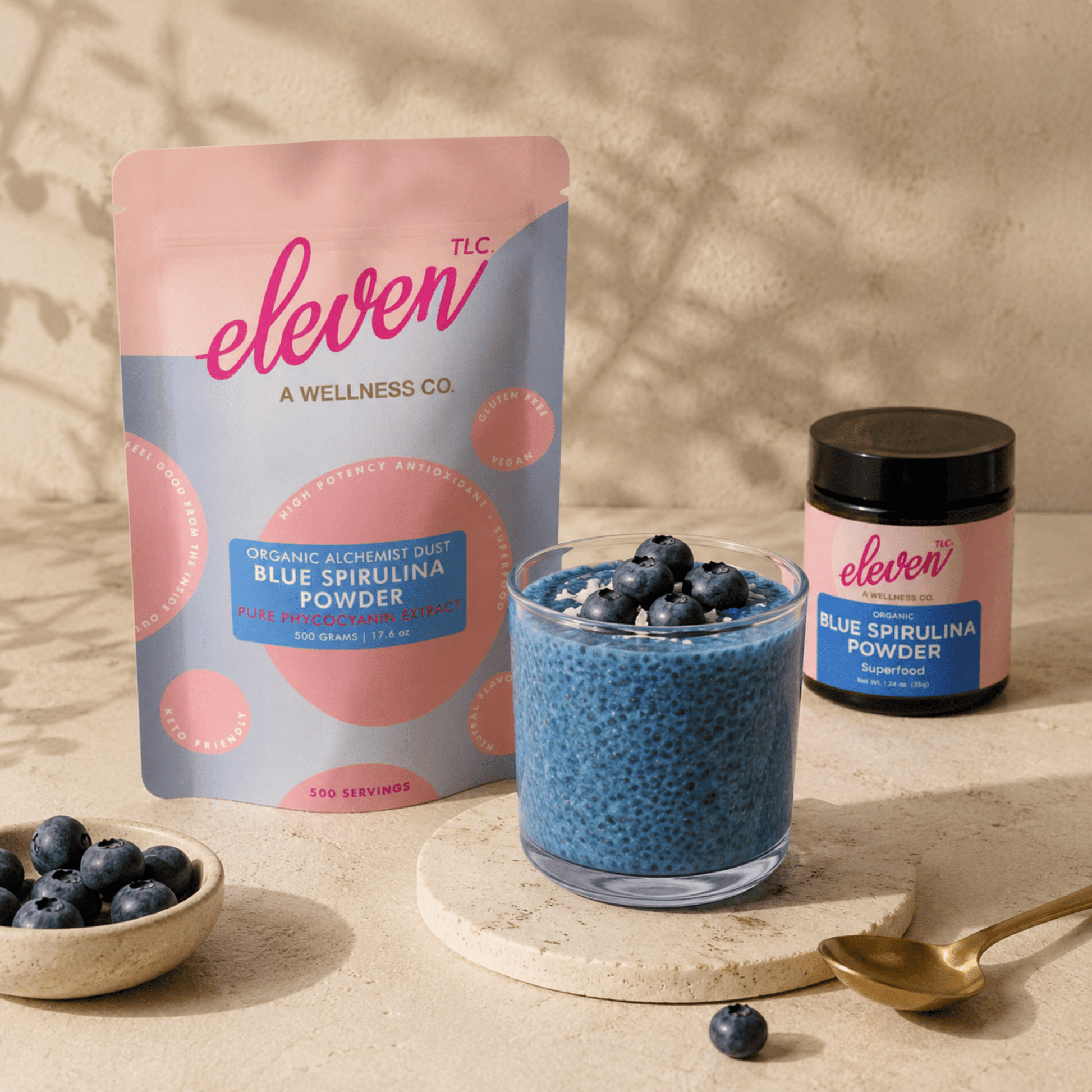 Organic Blue Spirulina Powder | Vegan Superfood | 500g Bulk Foodservice - Vegan America