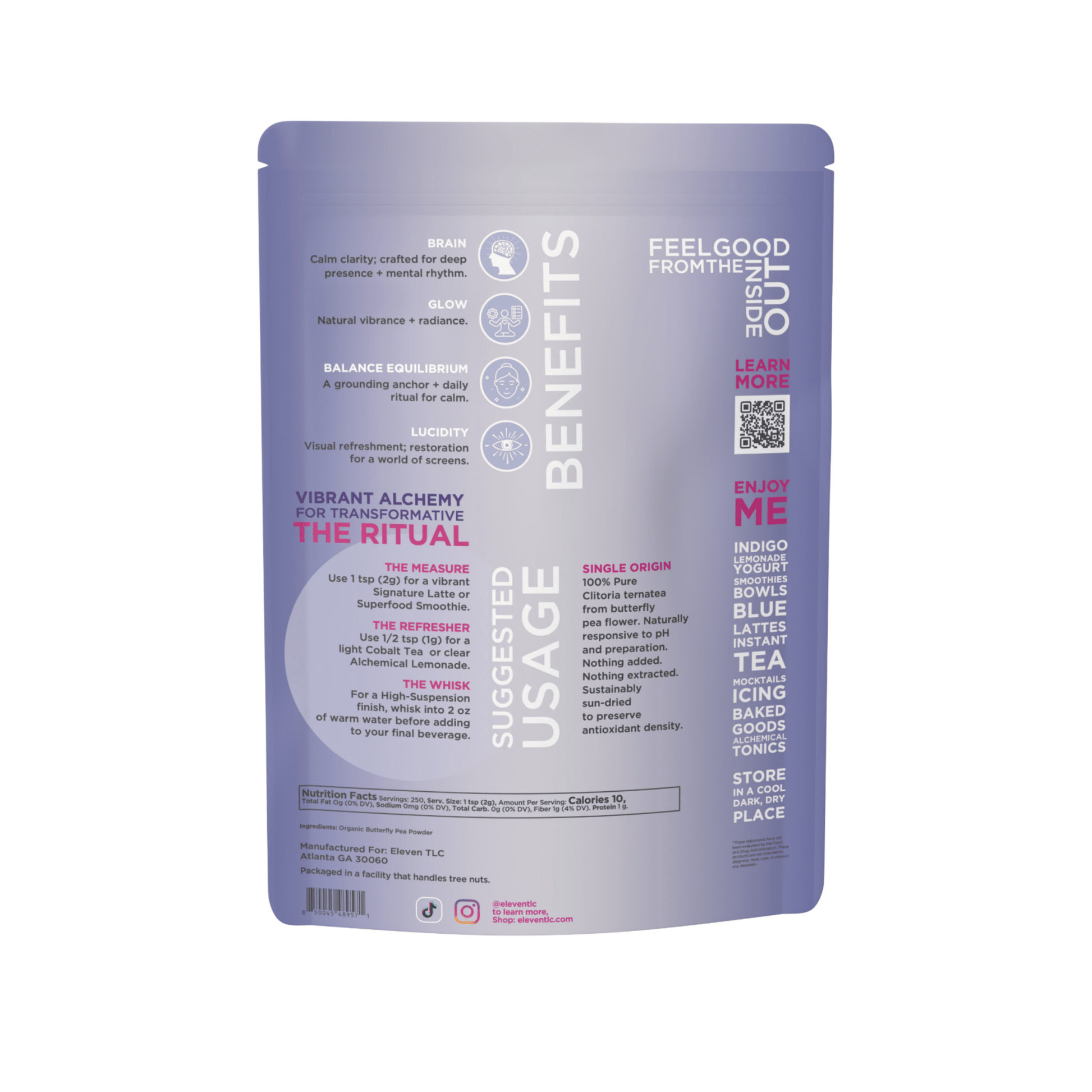 Butterfly Pea Flower Powder | Blue Matcha | 500g Bulk Foodservice - Vegan America