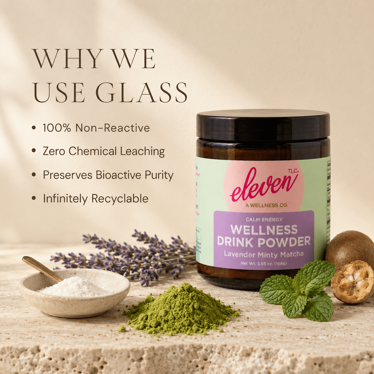 Minty Lavender Matcha Powder - Vegan America