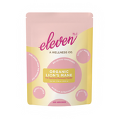 Front panel of Eleven TLC organic lion's mane powder 500g foodservice pouch; supports cognition and nerve health.