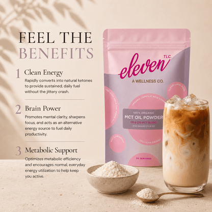 Organic C8/C10 MCT Oil Powder + Acacia Fiber | 500g - Vegan America