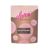 Eleven TLC Organic Cacao Powder 500g pouch, front.