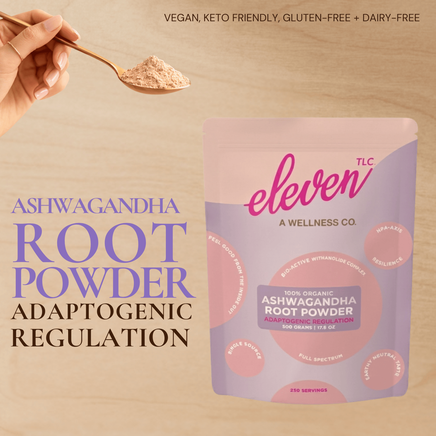 Organic Ashwagandha Root Powder — Foodservice 500g - Vegan America