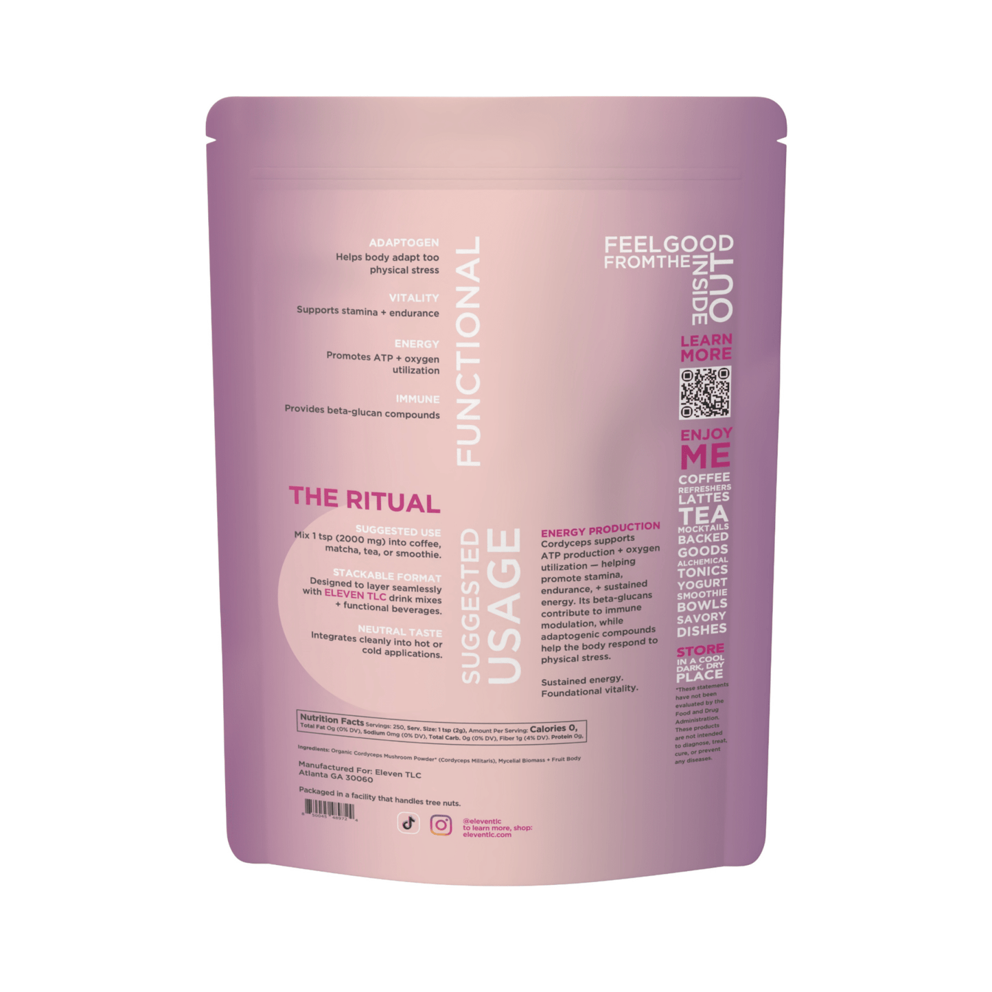 Organic Cordyceps Mushroom Powder — Foodservice 500g - Vegan America