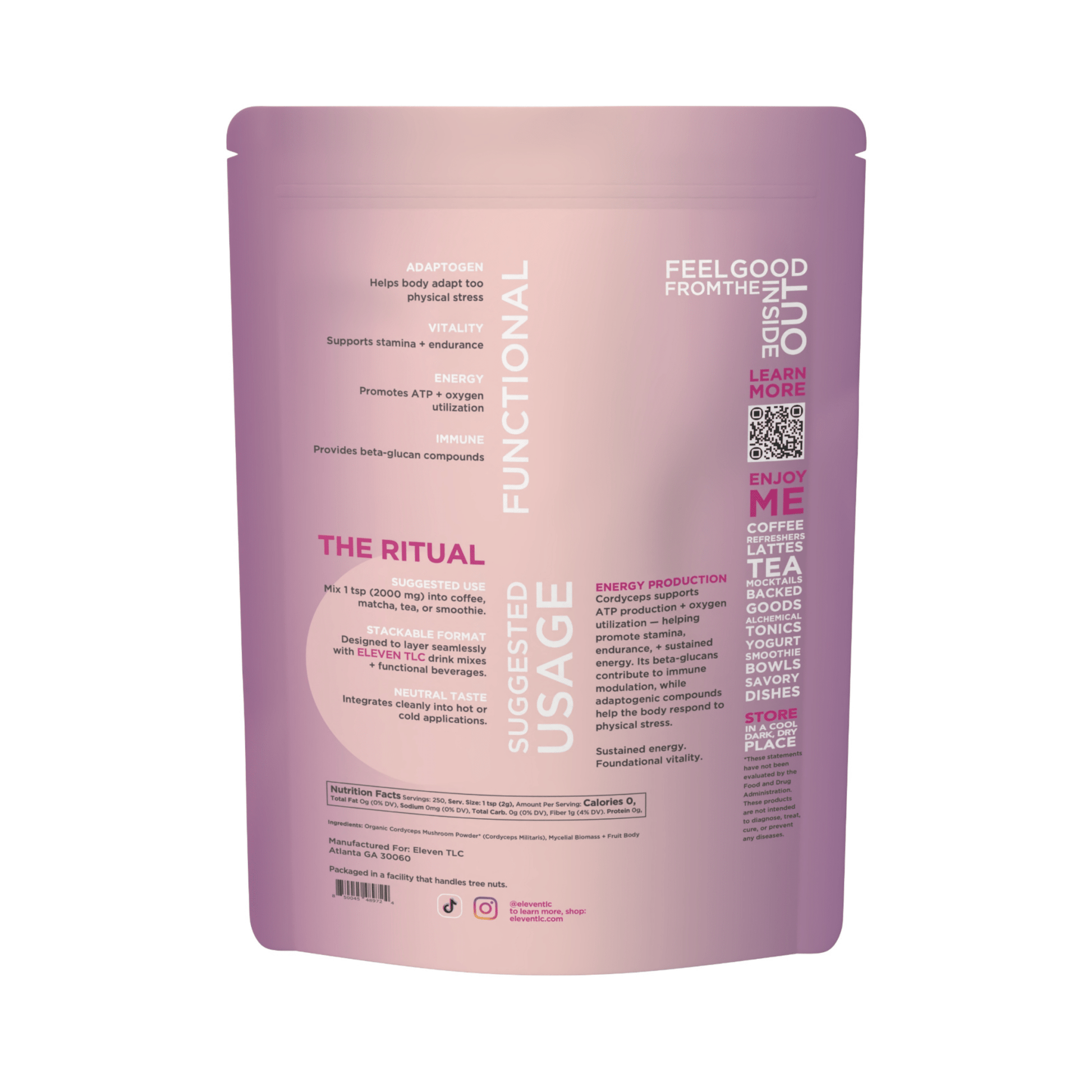 Organic Cordyceps Mushroom Powder — Foodservice 500g - Vegan America
