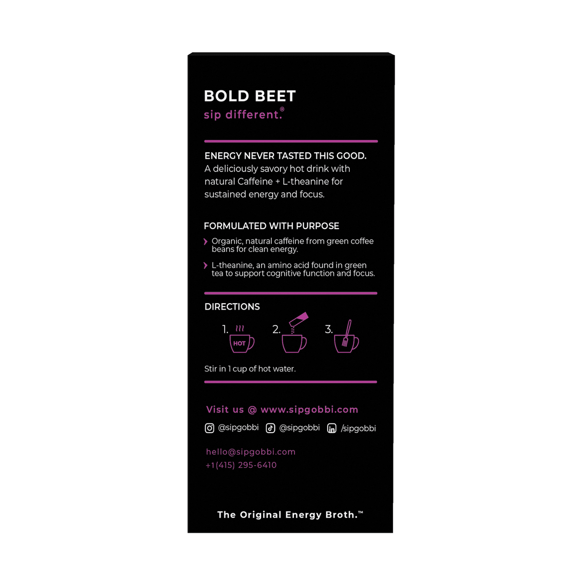 Energy Broth - Bold Beet - Vegan America