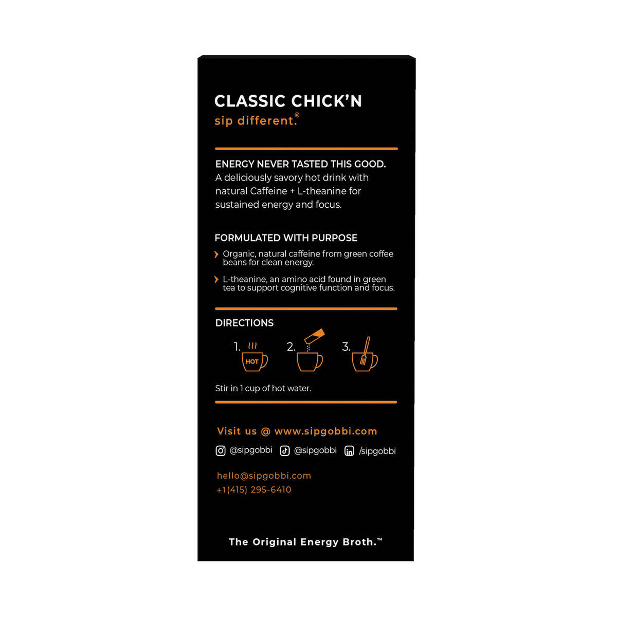 Energy Broth - Classic Chick'n - Vegan America