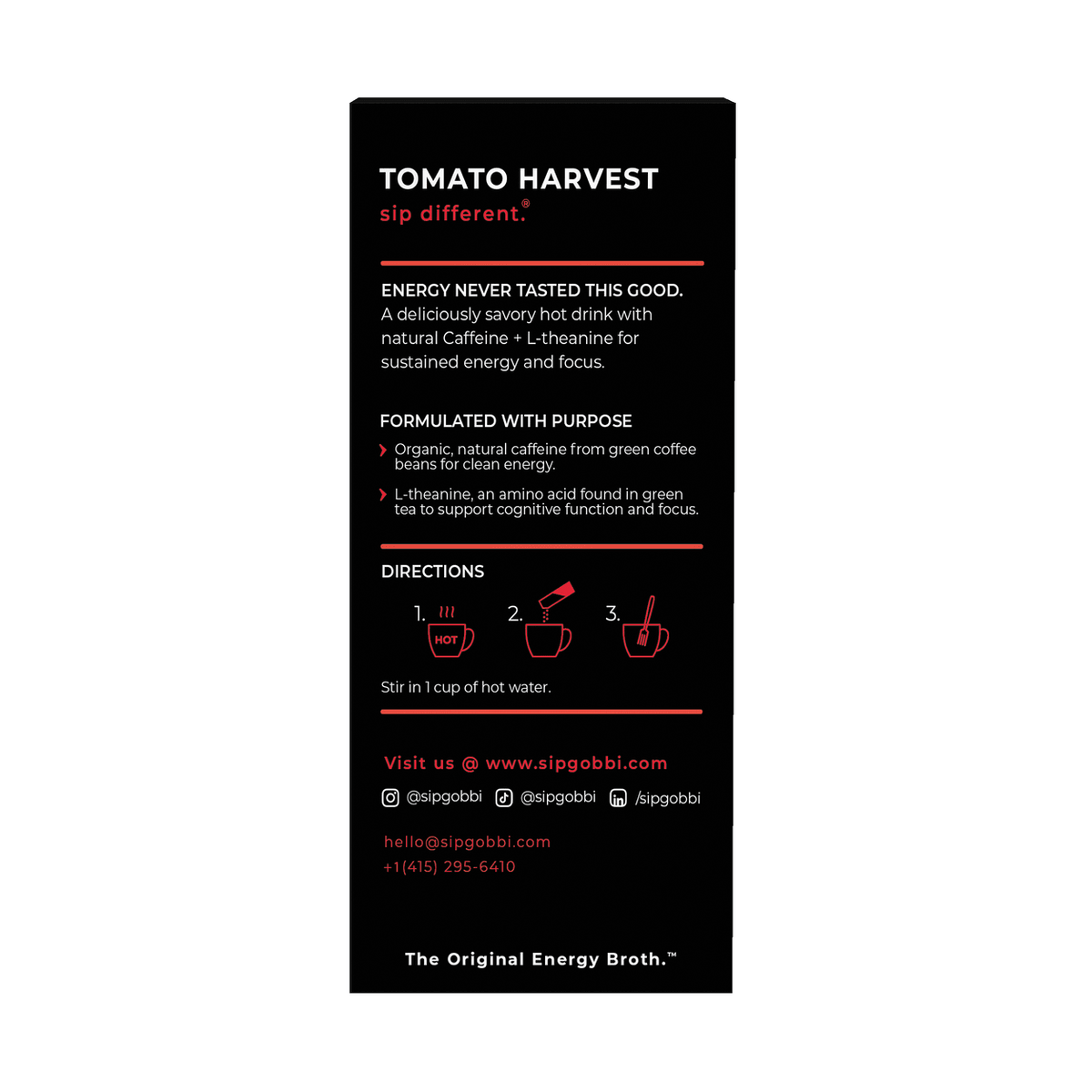 Energy Broth - Tomato Harvest - Vegan America