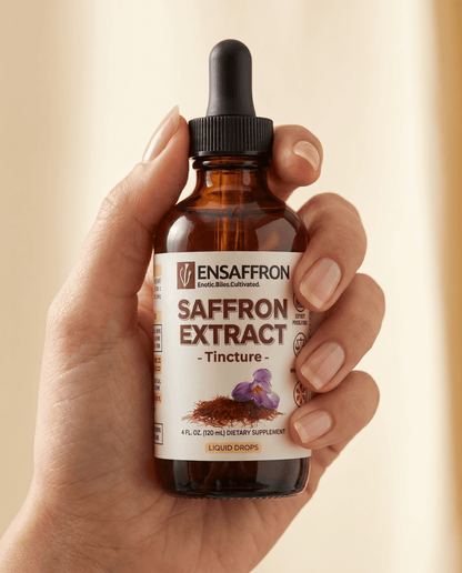 Premium Saffron Extract Tincture (Made With Pure Heray Saffron Threads) - Vegan America