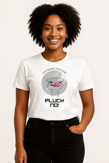 Pluck No! Funny Vegan Premium Tshirt - Vegan America