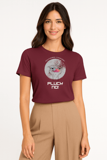 Pluck No! Funny Vegan Premium Tshirt (Dark Colors) - Vegan America