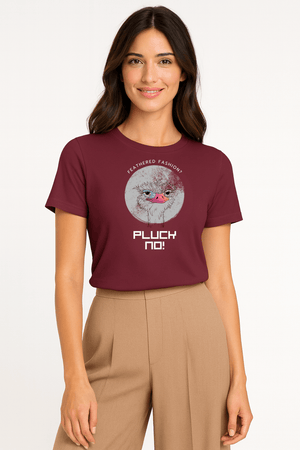 Pluck No! Funny Vegan Premium Tshirt (Dark Colors) - Vegan America