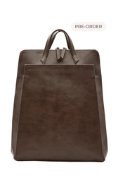 Urban laptop backpack - Brown - Vegan America