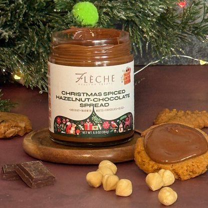 Christmas Spiced Hazelnut Chocolate Spread | Sugar-Free & Plant-based