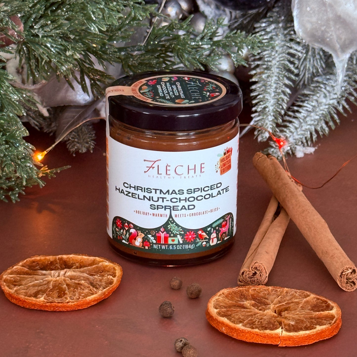 Christmas Spiced Hazelnut Chocolate Spread | Sugar-Free & Plant-based