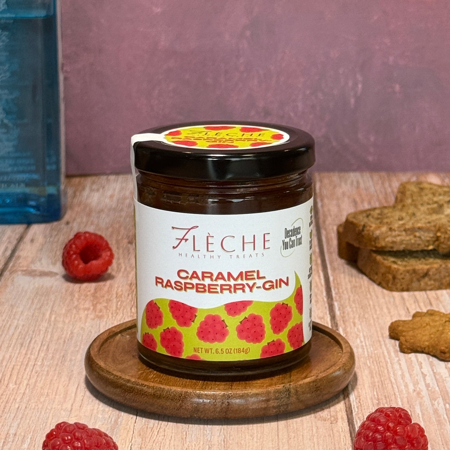 Caramel Raspberry-Gin Spread | Flèche Healthy Treats
