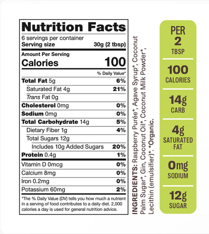 Caramel Raspberry-Gin Spread | Flèche Healthy Treats