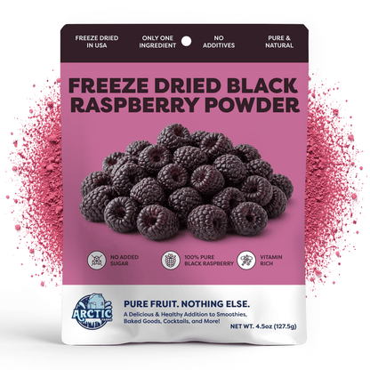 Freeze Dried Black Raspberry Powder - Vegan America