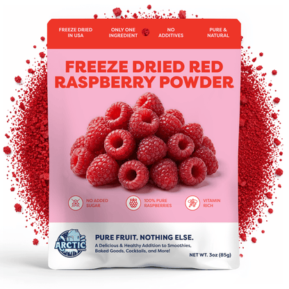 Freeze Dried Red Raspberry Powder - Vegan America