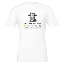 Funny Vegan 'Cow Critic' Premium Tshirt (Light Colors), 100% Cotton - Vegan America