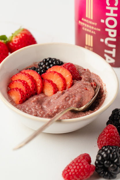 Warm Supergrain Cereal Made with Fonio – Wild Berry Power