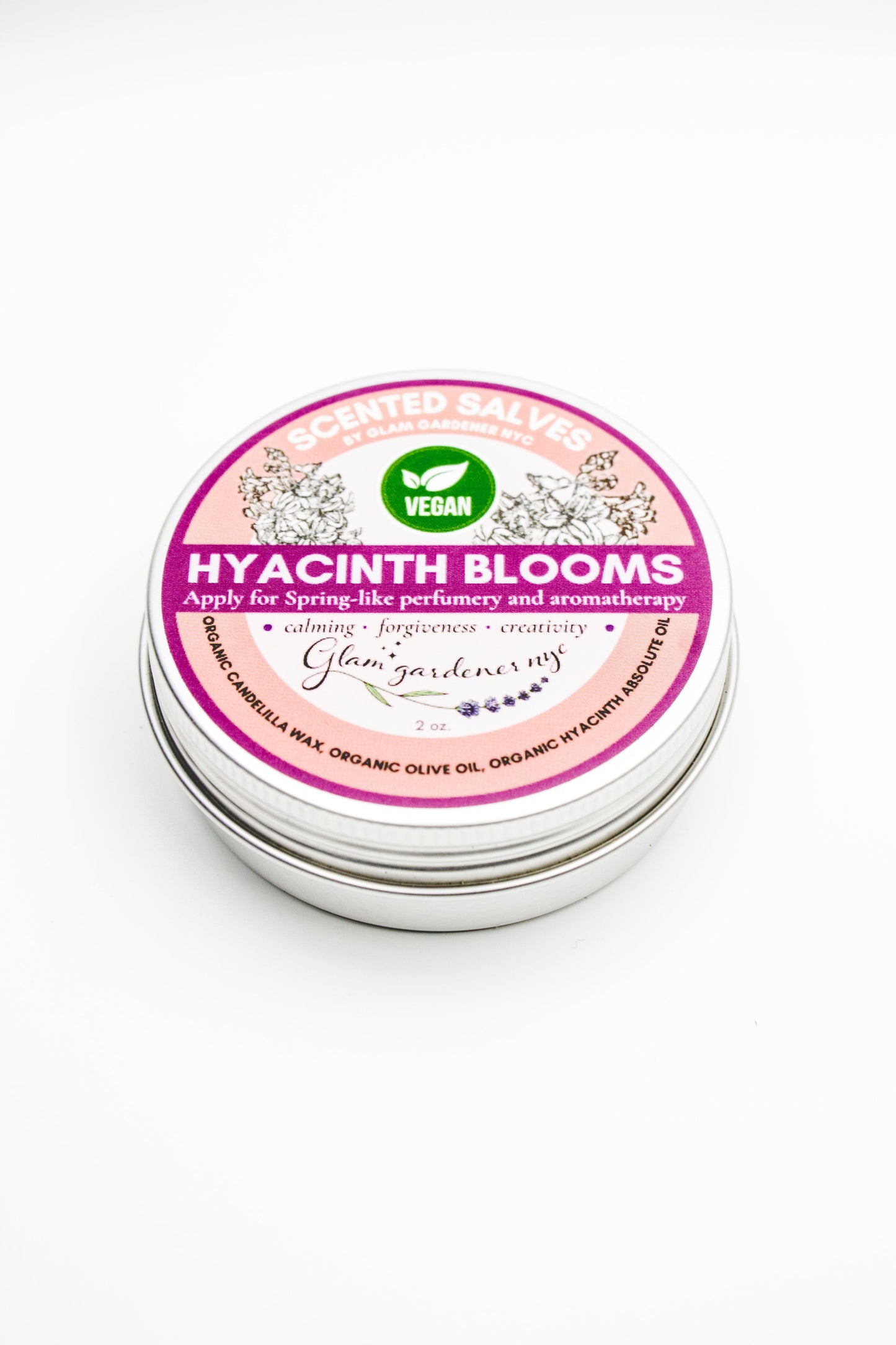 VEGAN HYACINTH BLOOMS • Natural solid perfume and hydrating lotion infused with Hyacinth absolute oil ⭐️ ON SALE ⭐️
