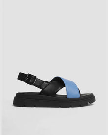 Glare Sandals Baby Blue, Vegan Corn Leather, Women's
