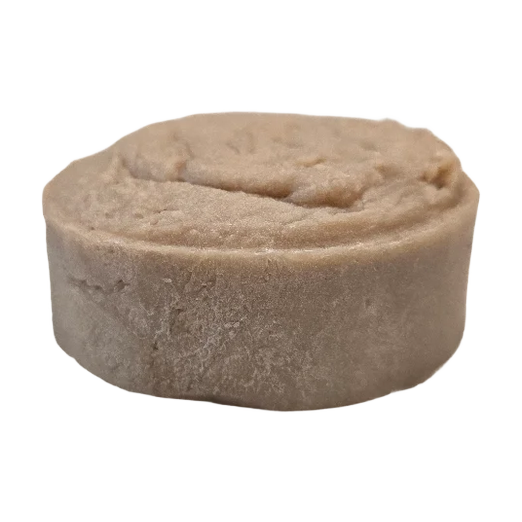 golden santal shaving soap side view