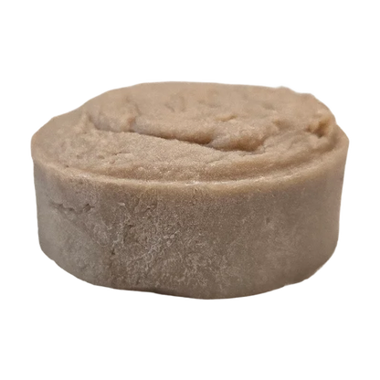 golden santal shaving soap side view