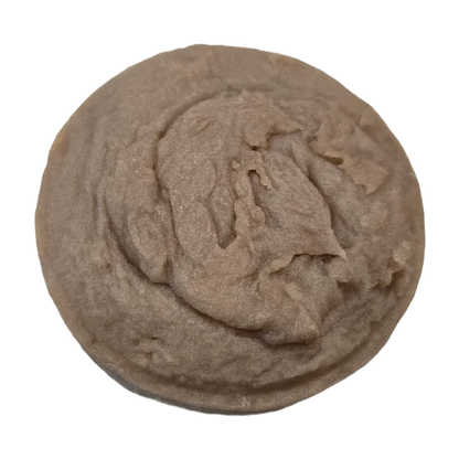 golden santal shaving soap top view