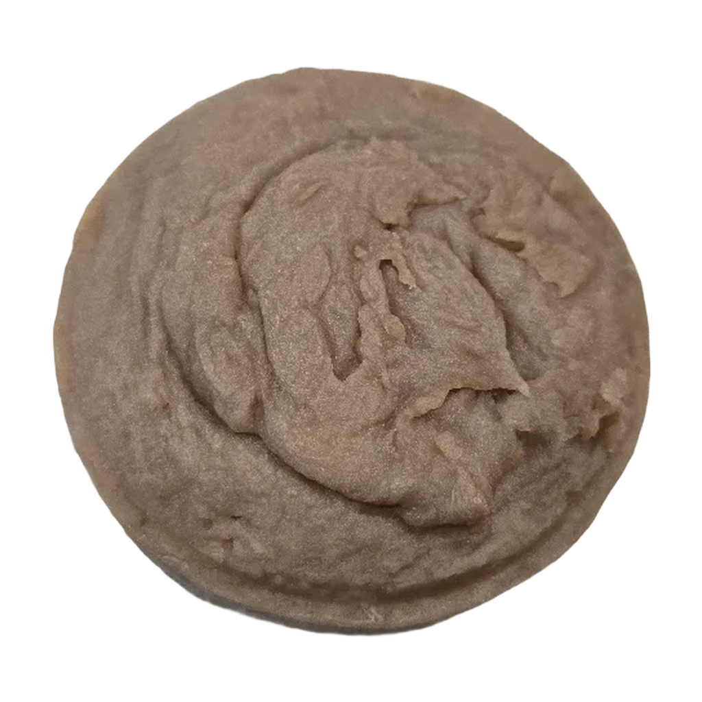 golden santal shaving soap top view