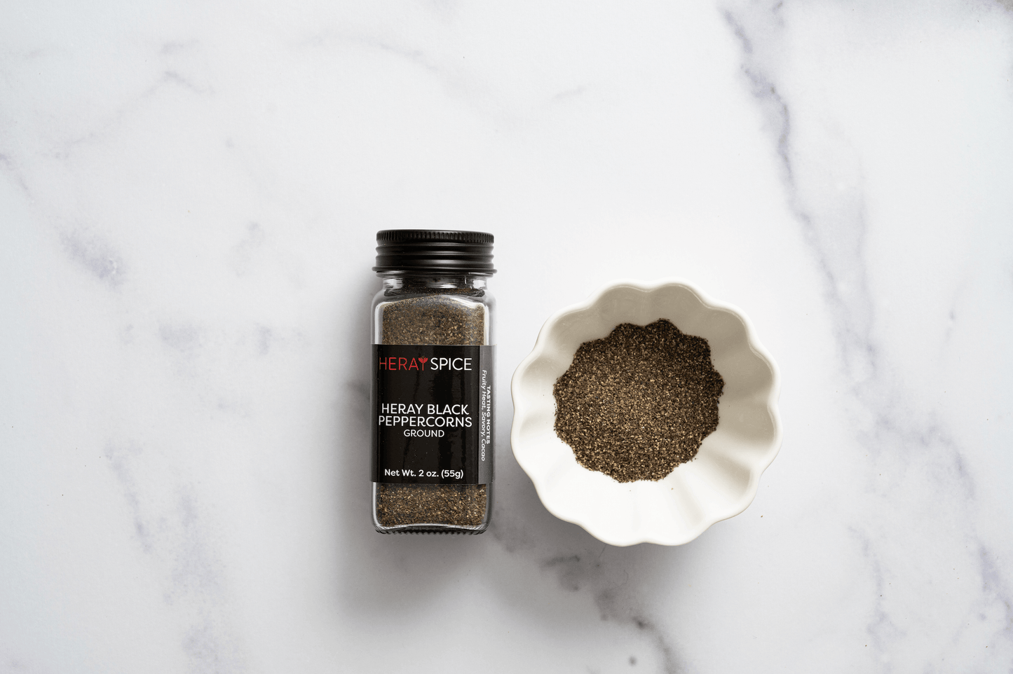 Ground Black Peppercorn 2 Oz (55 grams)