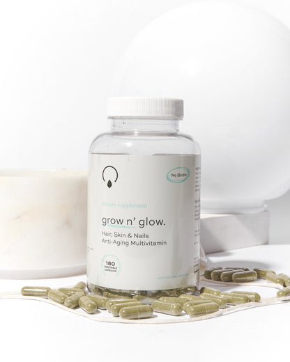 Grow N Glow Hair Skin Nails Anti Aging Multivitamins