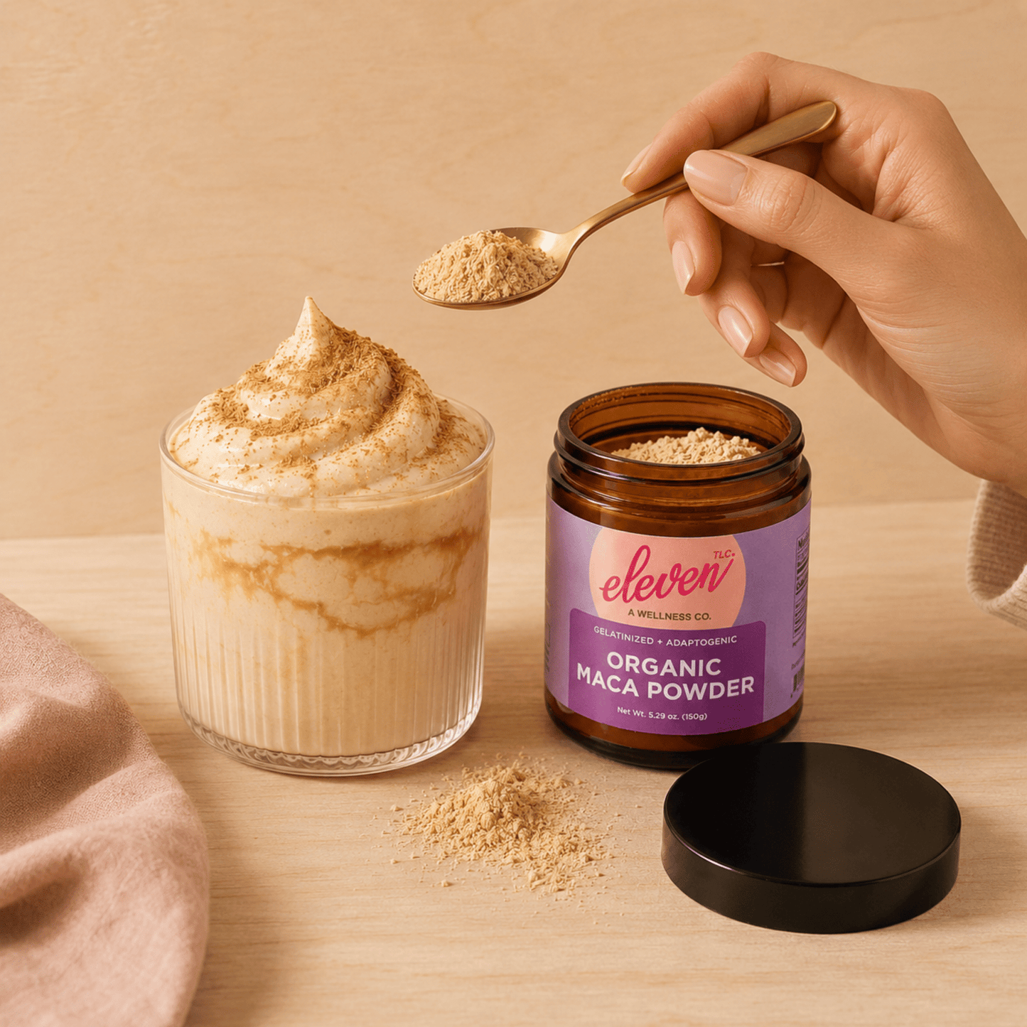 Organic Gelatinized Maca Root Powder | Eleven TLC - Vegan America