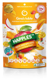 Freeze-Dried Apple Bites Dusted with Mango Powder - Vegan America