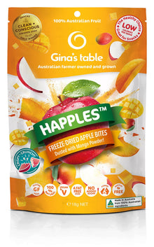 Freeze - Dried Apple Bites Dusted with Mango Powder - Vegan America