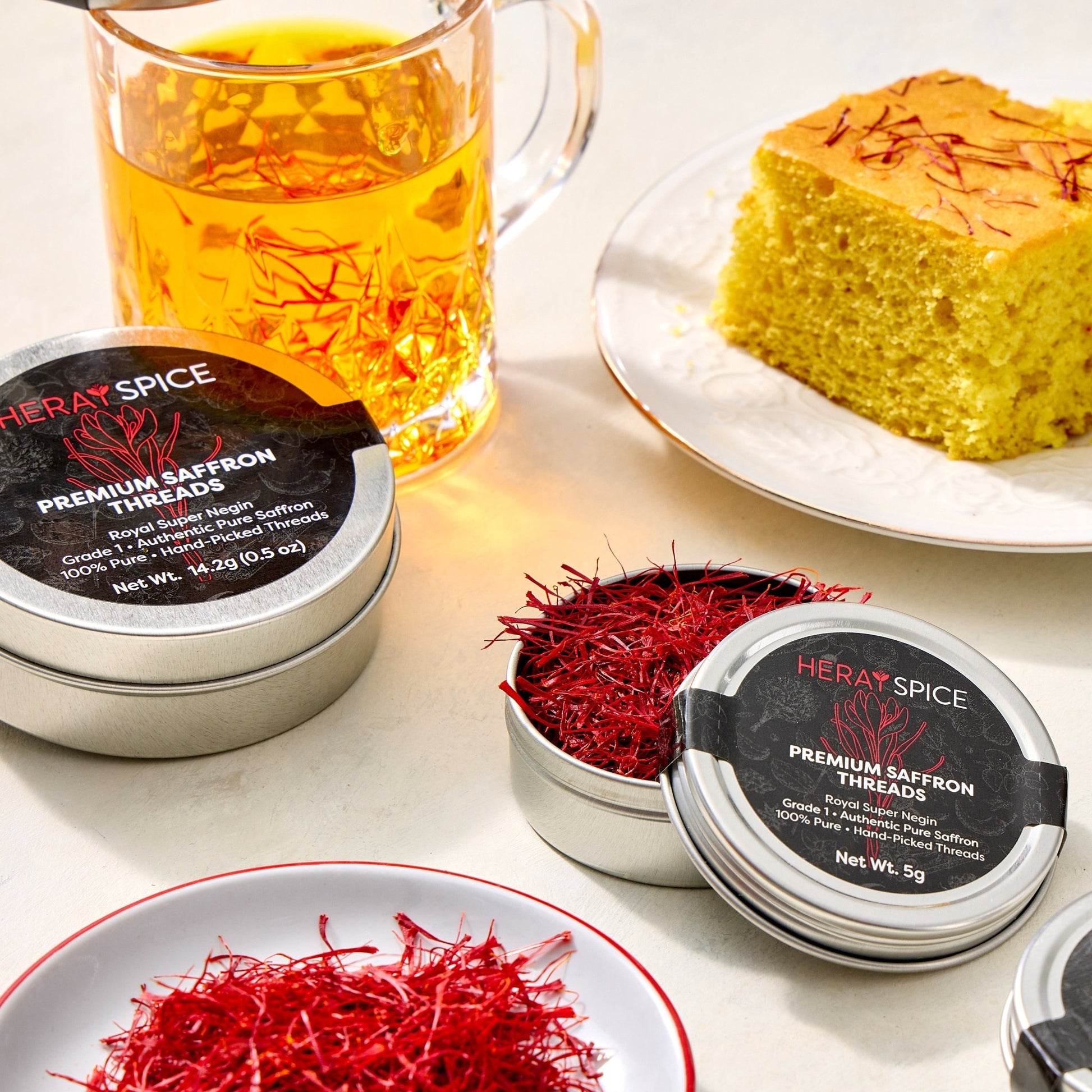 1 Oz (28.5gr) Heray Afghan Saffron Extra Class Premium Super Negin Quality - Vegan America